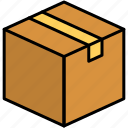 box, cardboard, package, shopping