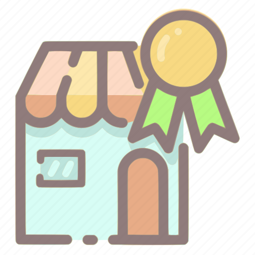 Award, badge, ecommerce, guaranteed, shop, store, verified icon - Download on Iconfinder