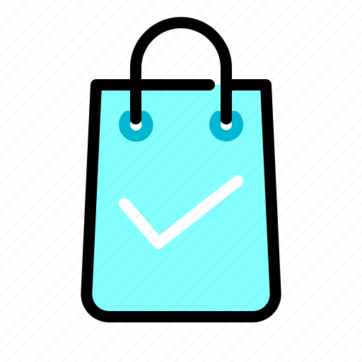 Bag, e commerce, shopping, success, tick icon - Download on Iconfinder