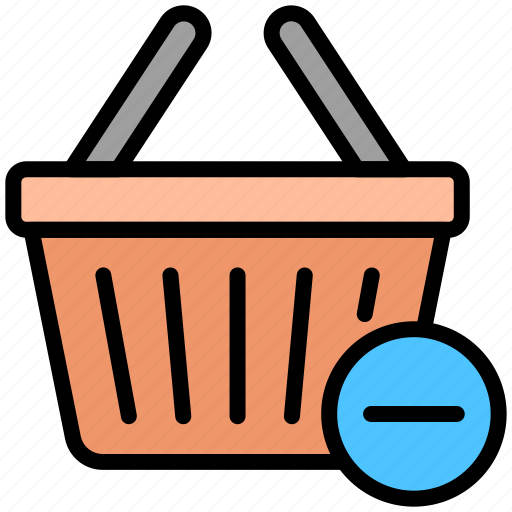 Shopping, e-commerce, basket, cart, buy, remove icon - Download on Iconfinder