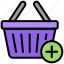 shopping, e-commerce, basket, cart, buy, add 