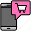shopping, e-commerce, mobile, order, store, cart 