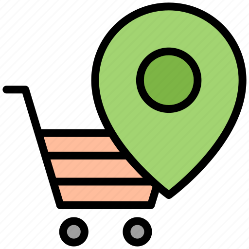 Shopping, e-commerce, location, cart, order, delivery icon - Download on Iconfinder