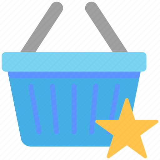 Shopping, e-commerce, basket, cart, favorite, star icon - Download on Iconfinder