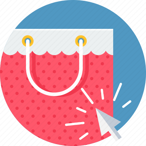 Bag, shop, shopping, click, online, sale icon - Download on Iconfinder