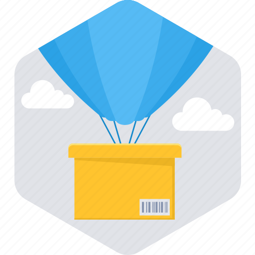 Delivery, air ballon, package, shipping, transport, transportation icon - Download on Iconfinder