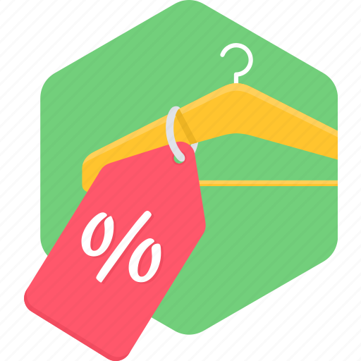 Hanger, percentage, sale, tag, label, shopping icon - Download on Iconfinder