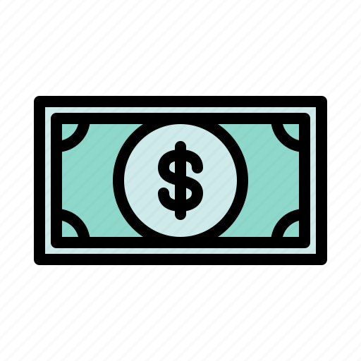 Bill, cash, currency, dollar, money, pay, shopping icon - Download on Iconfinder