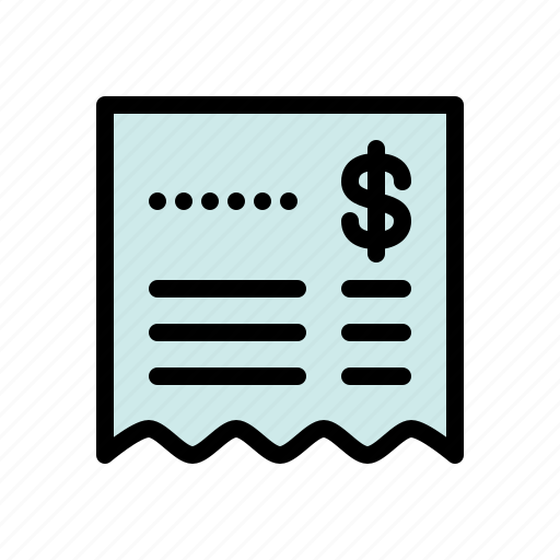 Bill, invoice, payment, receipt, shop, shopping icon - Download on Iconfinder