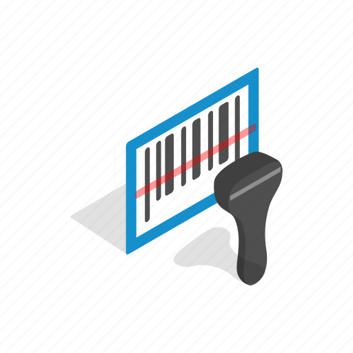 Bar, barcode, code, isometric, reader, retail, scanner icon - Download on Iconfinder