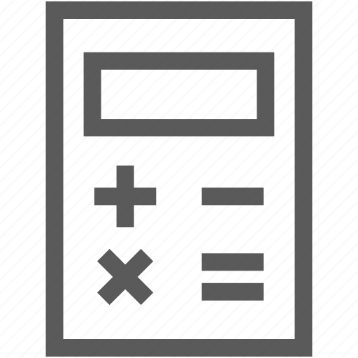 Caculate, calculator, math, mathmatics icon - Download on Iconfinder