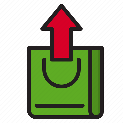 Bag, ecommerce, online, shopping, upload icon - Download on Iconfinder