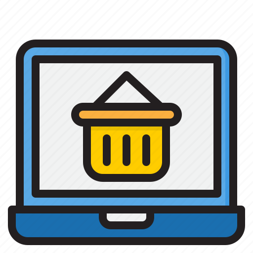 Basket, business, laptop, online, shopping icon - Download on Iconfinder