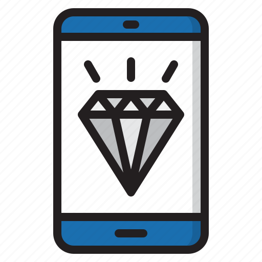 Business, dimond, finance, mobilephone, money icon - Download on Iconfinder