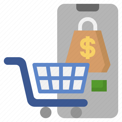 Mobile, shopping, commerce, and, online, store, ecommerce icon - Download on Iconfinder