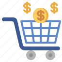 shopping, trolley, smart, cart, business, finance, commerce