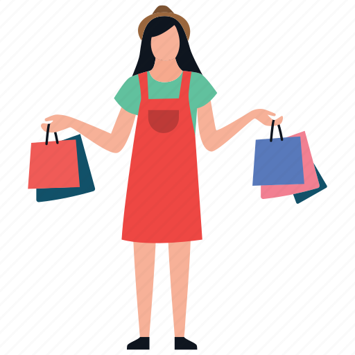 Buying, leisure time, purchasing, shopping girl, spending icon - Download on Iconfinder