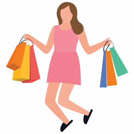 Buying, leisure time, purchasing, shopping girl, spending icon - Download on Iconfinder