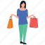 buying activity, girl posing, girl standing, leisure activities, shopping time 