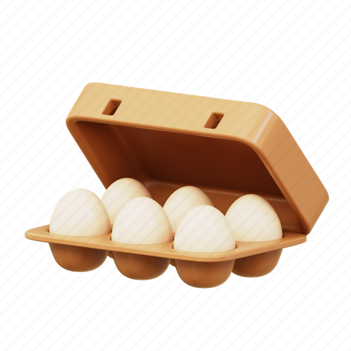 Egg, hen, food, 3d icon 3D illustration - Download on Iconfinder