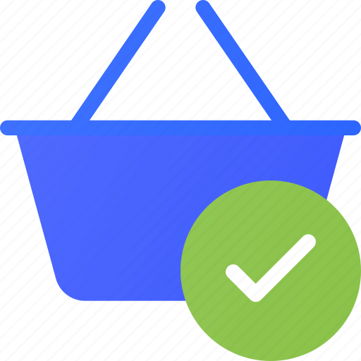 Basket, check, ecommerce, shopping icon - Download on Iconfinder