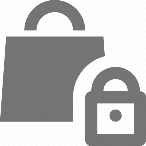 Bag, lock, shopping, security icon - Download on Iconfinder