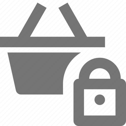 Basket, lock, shopping, security icon - Download on Iconfinder