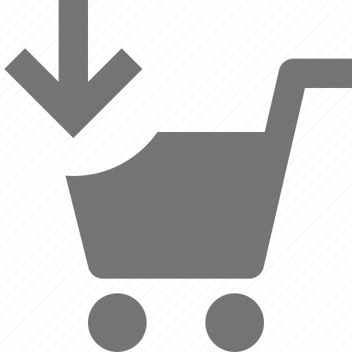 Cart, download, shopping, arrow, down icon - Download on Iconfinder