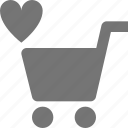 cart, favorite, heart, shopping, like