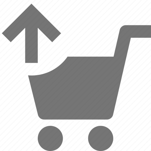 Cart, shopping, upload, arrow, up icon - Download on Iconfinder
