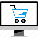 cart, computer, ecommerce, shopping 