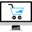 cart, computer, ecommerce, shopping 