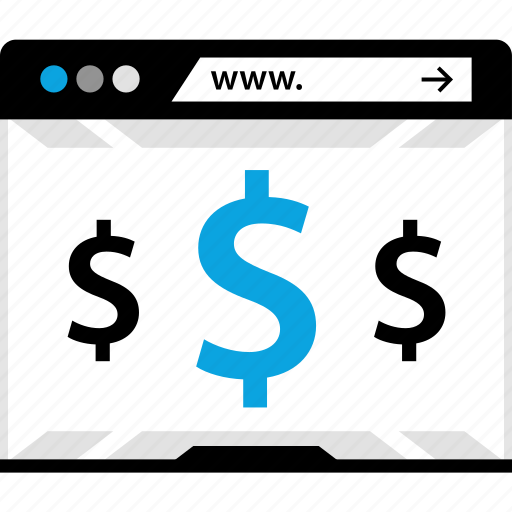 Dollar, online, shopping, www icon - Download on Iconfinder