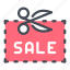 coupon, discount, sale, scissors, shop, shopping 