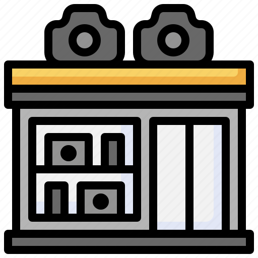 Camera, shop, electronics, store, building, photography icon - Download on Iconfinder