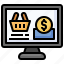 online, store, market, ecommerce, shopping, cart 