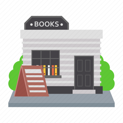 Book store, book stall, book sellers, book shop, library icon - Download on Iconfinder