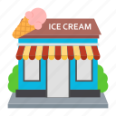ice cream, shop, parlor, bar, cone, store