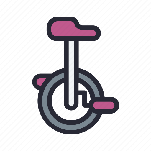 Bicycle, bike, circus, unicycle, wheel icon - Download on Iconfinder