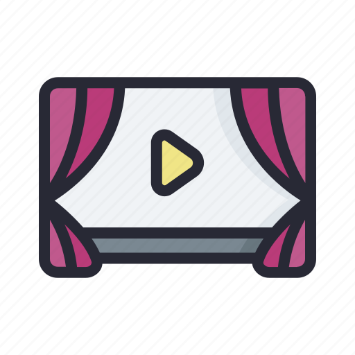 Cinema, film, movie, theater, video icon - Download on Iconfinder