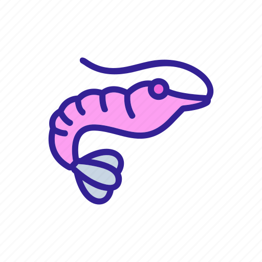 Concept, contour, food, seafood, shrimp icon - Download on Iconfinder