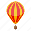 sightseeing, air, balloon, isometric 