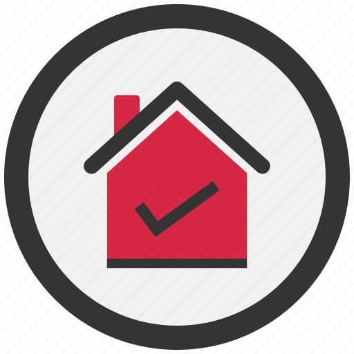 Check, estate, home, house, mark, real, shopping icon - Download on Iconfinder