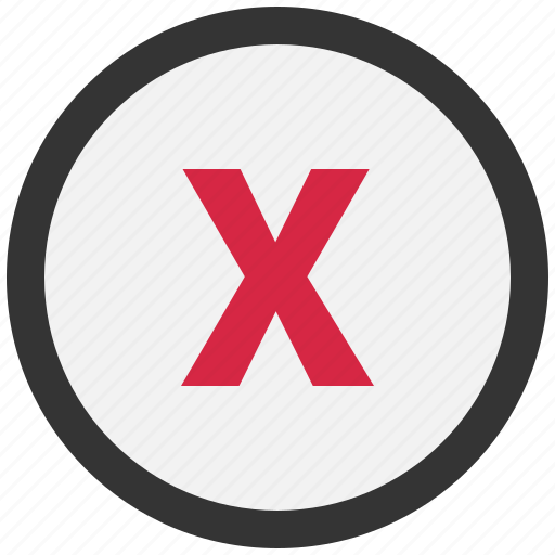 Cancel, circle, close, delete, dismiss, red, remove icon - Download on Iconfinder