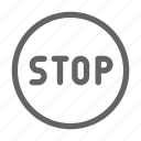 road, sign, stop