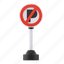 no, parking, sign, isolated, element, concept, safety, traffic 