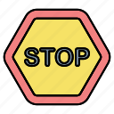 board, danger, sign, stop