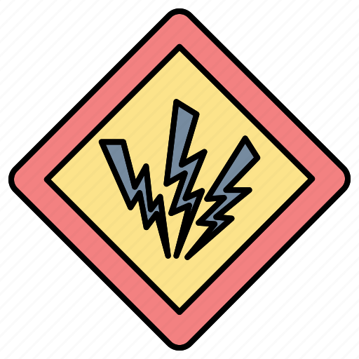 Danger, high, sign, voltage, zone icon - Download on Iconfinder