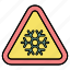 alert, cold, danger, sign, snow, warning 