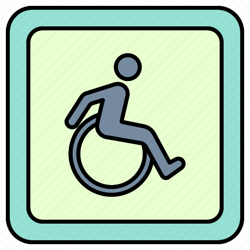 Disability, handicapped sign, wheelchair icon - Download on Iconfinder